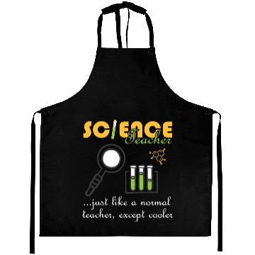 Discover Chemistry Physics Biology Funny Science Teacher Aprons