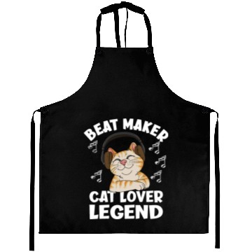 Discover Beat Maker Cat Lover Legend Aprons