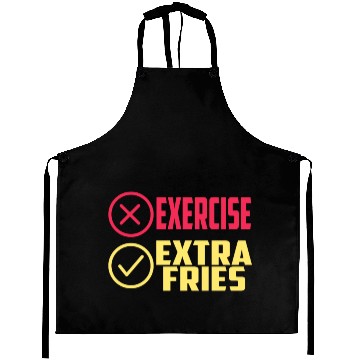 Discover Exercise Extra Fries Gym Workout Chips Aprons