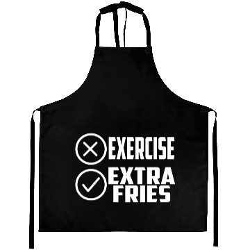 Discover Exercise Extra Fries Gym Workout Chips Aprons