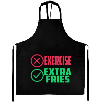 Discover Exercise Extra Fries Gym Workout Chips Aprons
