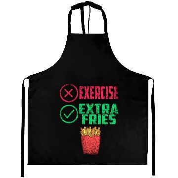 Discover Exercise Extra Fries Workout Chips Gym Aprons