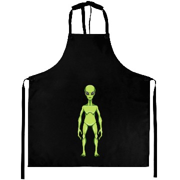 Discover green alien, alien Aprons