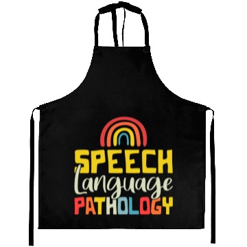 Discover Speech Language Pathologist SLP Rainbow Speechie Aprons
