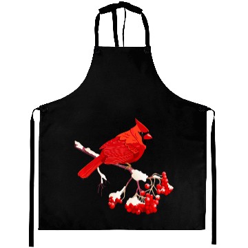 Discover Awesome Red Cardinal Birds Gift Nature Lover Funny Aprons