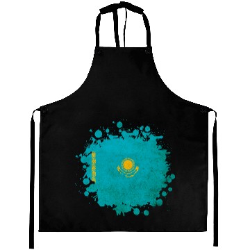 Discover Kazakhstan vintage flag Aprons