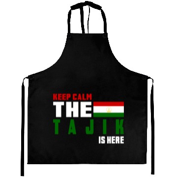 Discover Keep Calm Tajikistan flag design Aprons