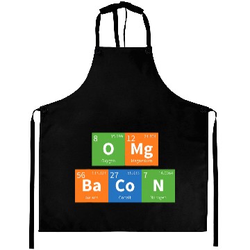 Discover OMG Bacon Science Periodic Table Aprons