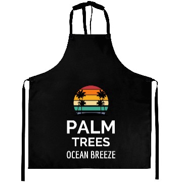 Discover Palm trees ocean breeze Aprons