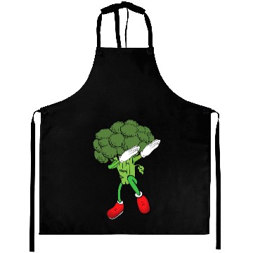 Discover Cute Funny Dancing Broccoli Veggie Lover Aprons