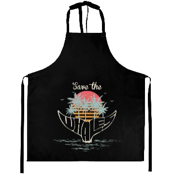Discover Save The Whales Retro Orca Killer Whale Aprons