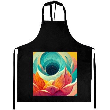 Discover Colorful mandala flower version 6 Aprons