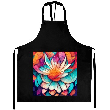 Discover Colorful mandala flower version 3 Aprons