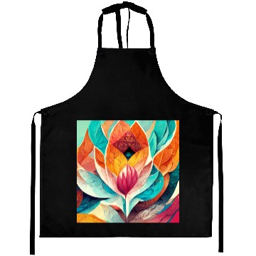 Discover Colorful mandala flower version 8 Aprons