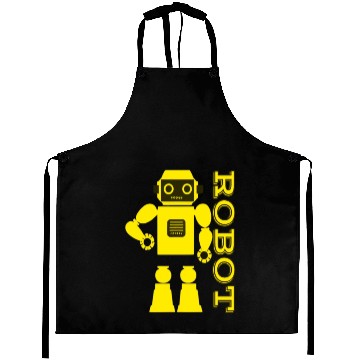 Discover Yellow robot 3d. Aprons