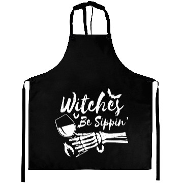 Discover Witches Be Sippin Drinking Wine Halloween Day Part Aprons