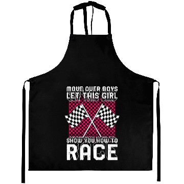 Discover Racing Aprons, Move Over Boys Female Racer