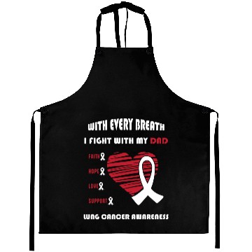 Discover Faith Hope Love Support Squad Lung Cancer Dad Aprons