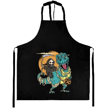 Discover Creepy Grim Reaper Mummysaurus Trex For A Trick Or Aprons