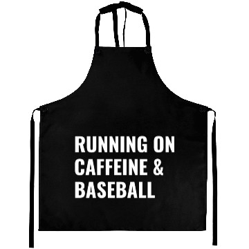 Discover Running On Caffeine Baseball Aprons