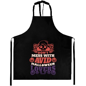 Discover Skeleton Halloween funny saying Aprons