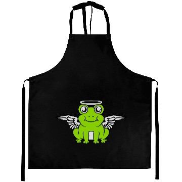 Discover halo wings frog angel Aprons