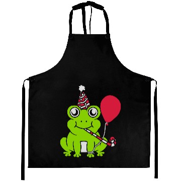 Discover Birthday celebrate party frog Aprons