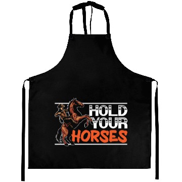 Discover Hold Your Horses Western Rodeo Riding Cowboy Aprons