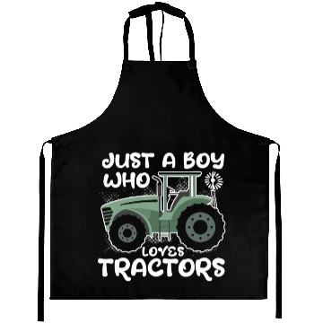 Discover Just A Boy Who Loves Tractor Farm Tractor Lovers Aprons