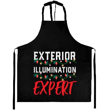Discover Funny Christmas Light Exterior Illumination Expert Aprons