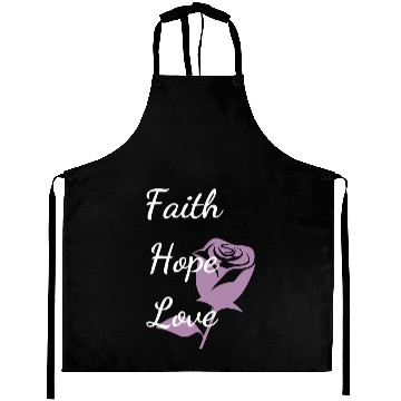 Discover Faith Hope Love with a Rose Aprons