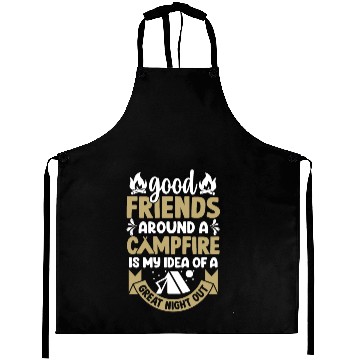 Discover Friends Camping Campfire Camper Camp Lover Gift Aprons