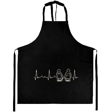 Discover Couple Romantic Summer Beach Chairs. Heart. Love. Aprons