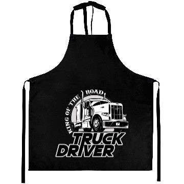 Discover Truck driver, King of the road Aprons