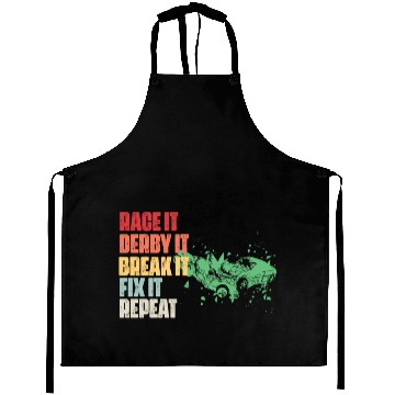 Discover Race It Break It Fix It Repeat Demolition Derby Aprons