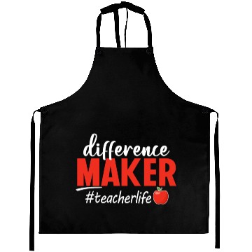 Discover Difference Maker Teacher Life Funny Aprons