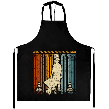 Discover Retro vintage construction worker Aprons