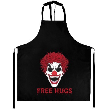 Discover Free Hugs from terrifying Clown Aprons