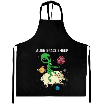 Discover Alien Space Sheep Astronaut Or Space Pilot Gift Aprons