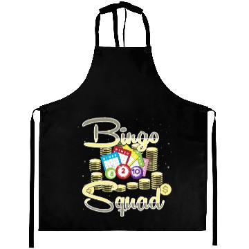 Discover Bingo Card Game Bingo Squad For Women Aprons