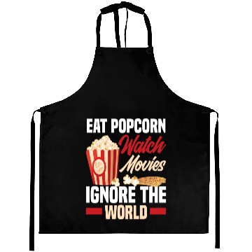 Discover Film Popcorn Cinema Aprons