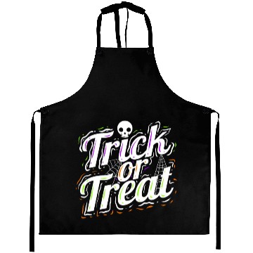 Discover Trick Or Treat Spiderweb Halloween Aprons