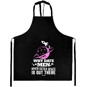 Discover Aerospace woman universe rocket Planet Aprons