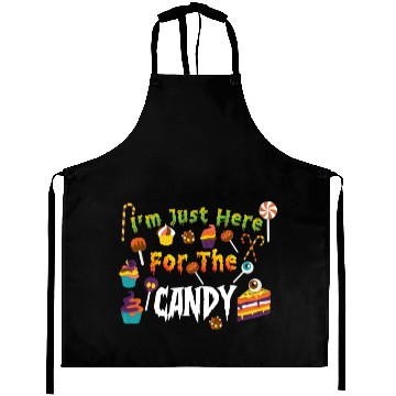 Discover I'm Just Here For The Candy Halloween Aprons