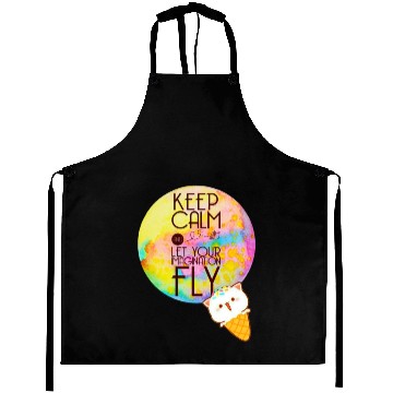 Discover Fly to The Imagination Cute Design Positive Quote Aprons