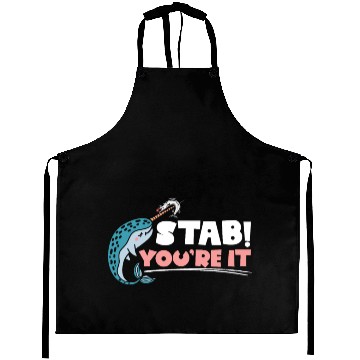 Discover Stab You're It Narwhal Unicorn Of The Sea Animal Aprons