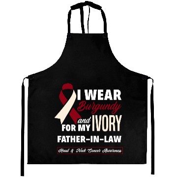 Discover I Wear Burgundy Ivory For Father In Law Head Neck Aprons