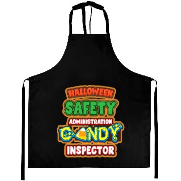 Discover Halloween Costume Halloween Safety Candy Inspector Aprons