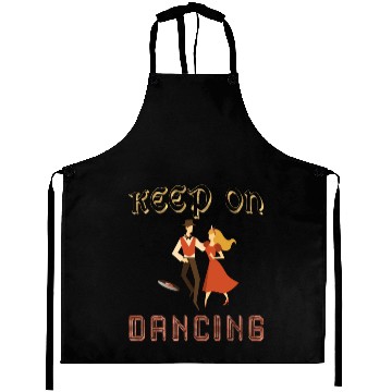 Discover Keep on dancing couple dancing on vinyl Aprons