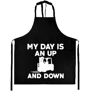 Discover Funny Forklift Operator Quote Aprons